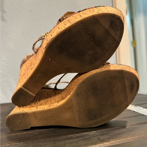 Good boing wedges with pink snake print - Picture 4 of 6